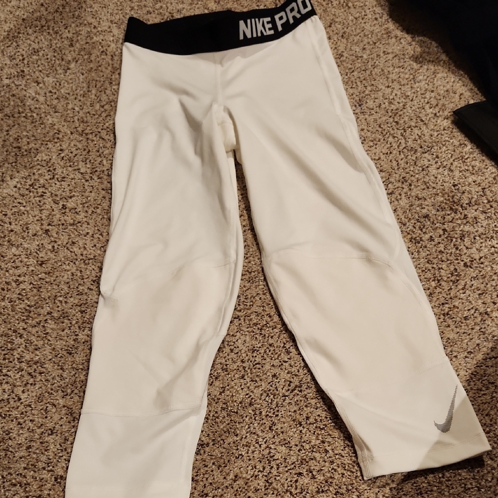 Nike White Leggings Athletic Fit